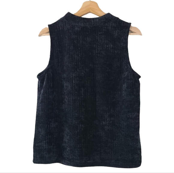 THML Black Textured Sleeveless Top NWT - Picture 2 of 4